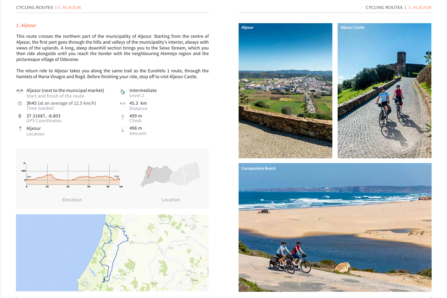 Biking routes Westalgarve