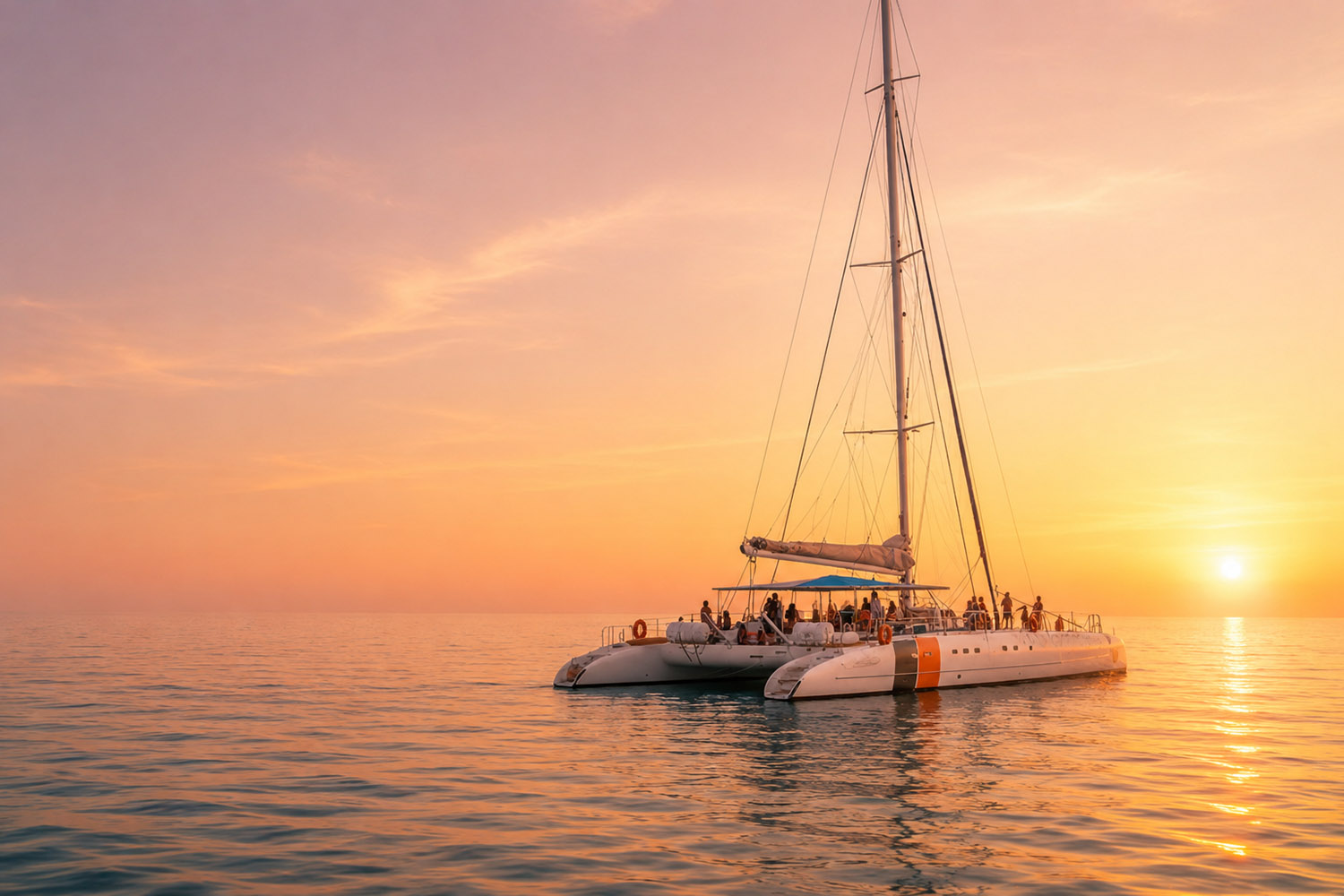 Aljezur Activities sunset catamaran with music in Lagos